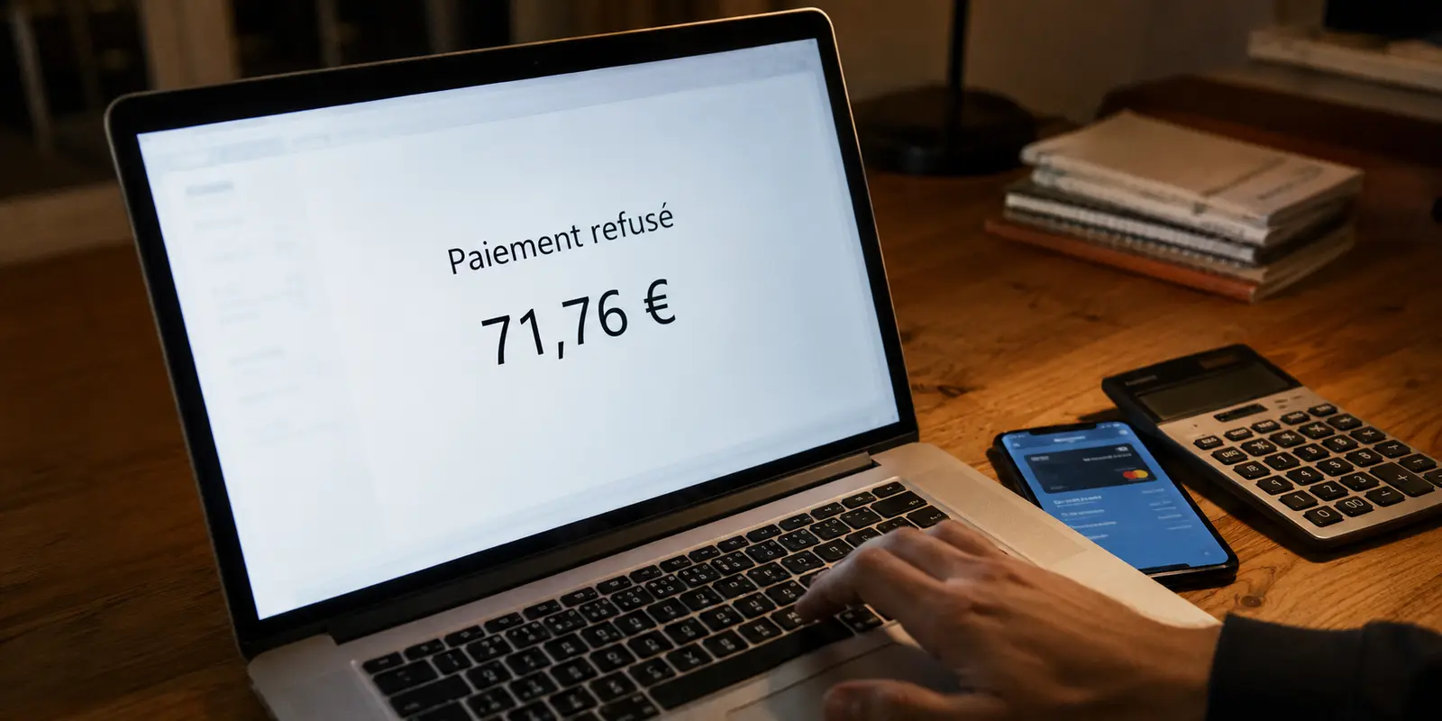 Un paiement VPN refusé révèle un débit de 71,76 euros