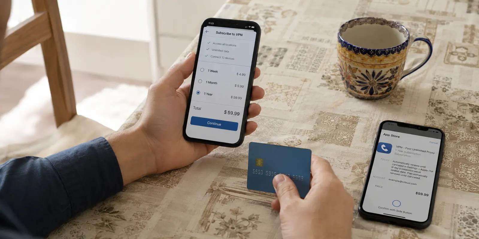 Paiement d’un abonnement VPN depuis la Tunisie