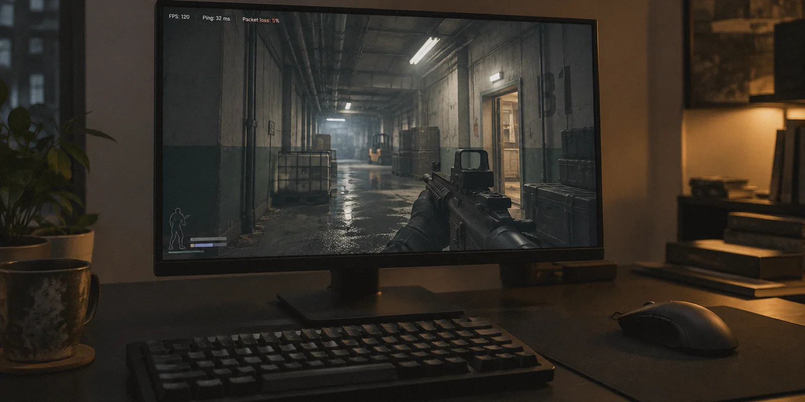 A tactical shooter interrupted by packet loss.