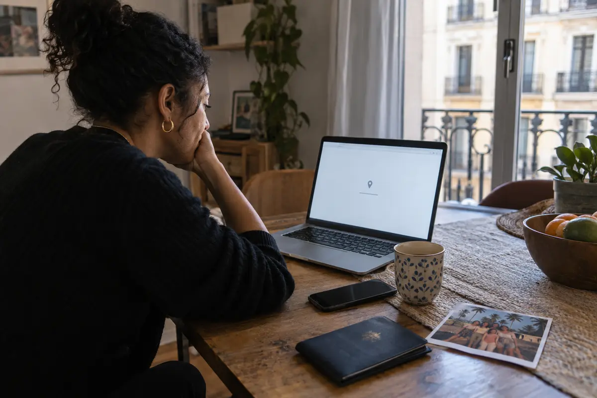 A Dominican expatriate in Madrid encounters a location restriction on a domestic online service