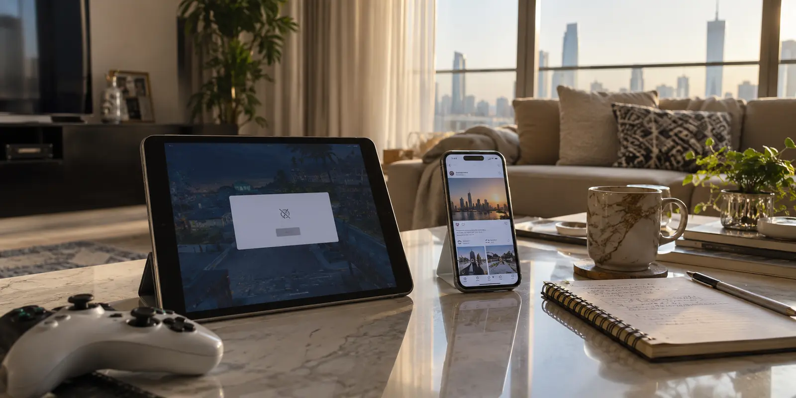 A game stops connecting while other online services still work in a Kuwait City home
