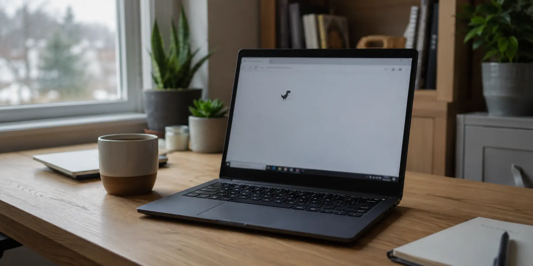A realistic scene showing the article's VPN problem