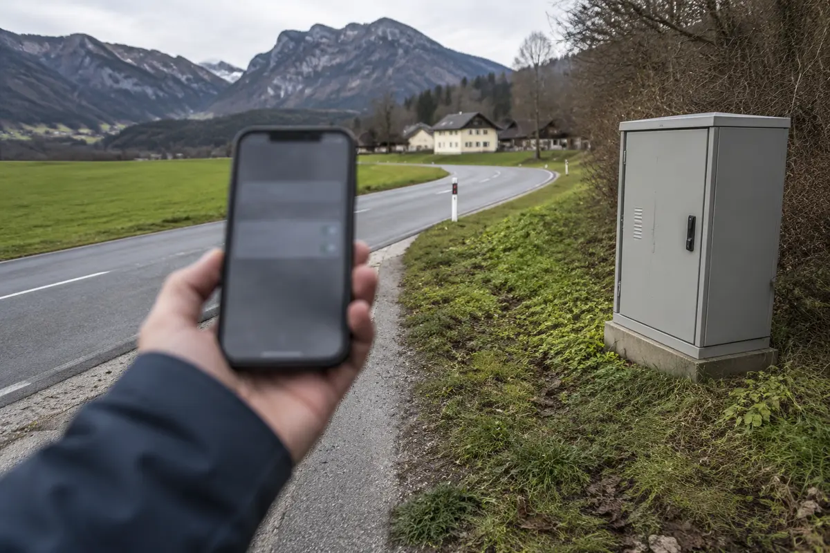 5G-Router an einem Fenster in Österreich