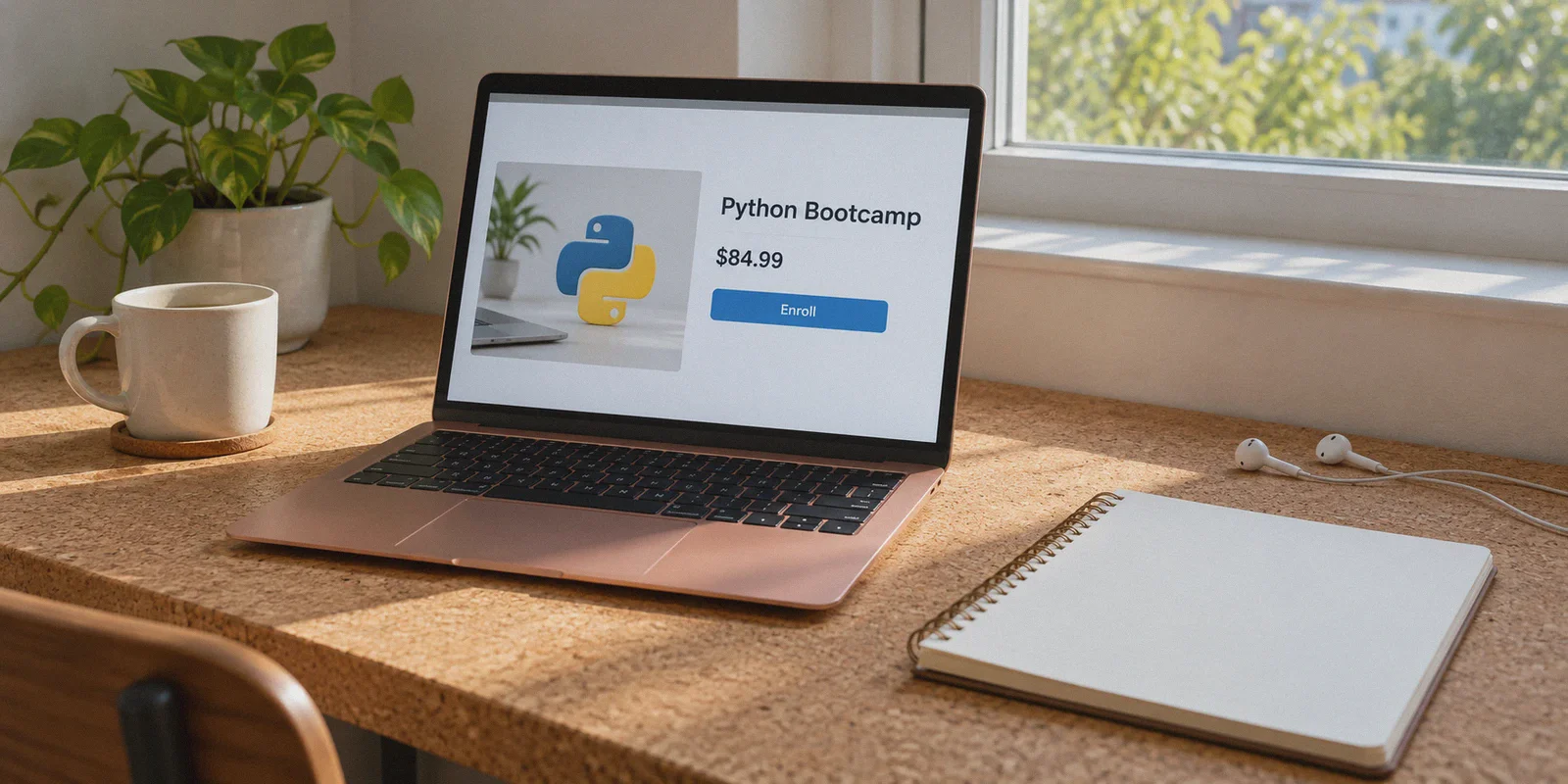 An online programming course displayed at its list price.