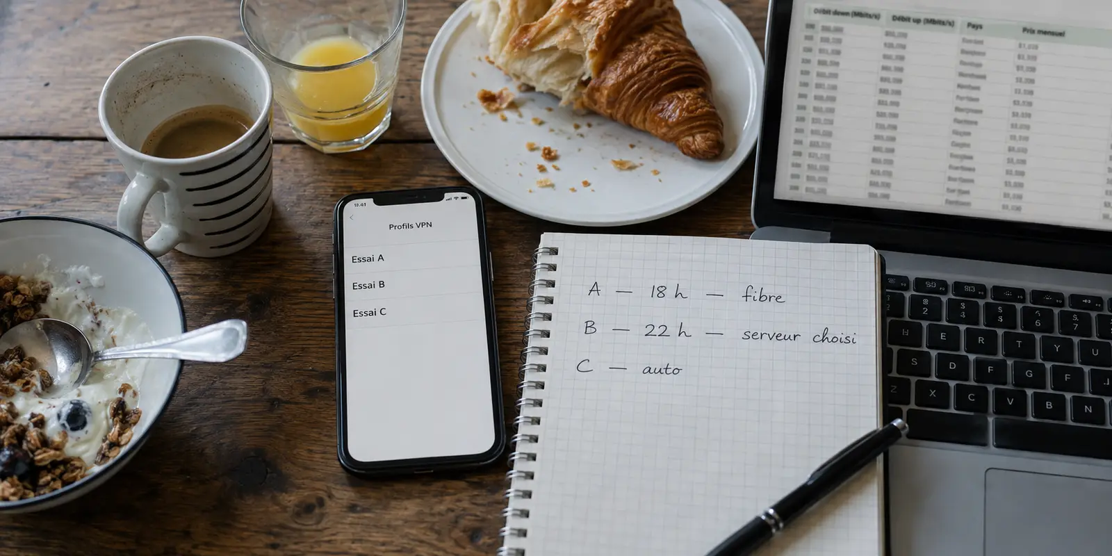 Trois essais VPN comparés dans des conditions différentes avant l’abonnement