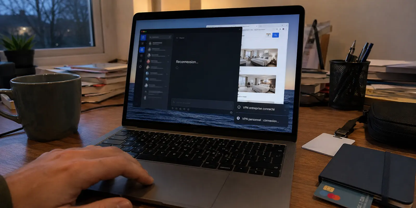 Deux VPN se disputant la connexion d’un même ordinateur entre travail et usage personnel