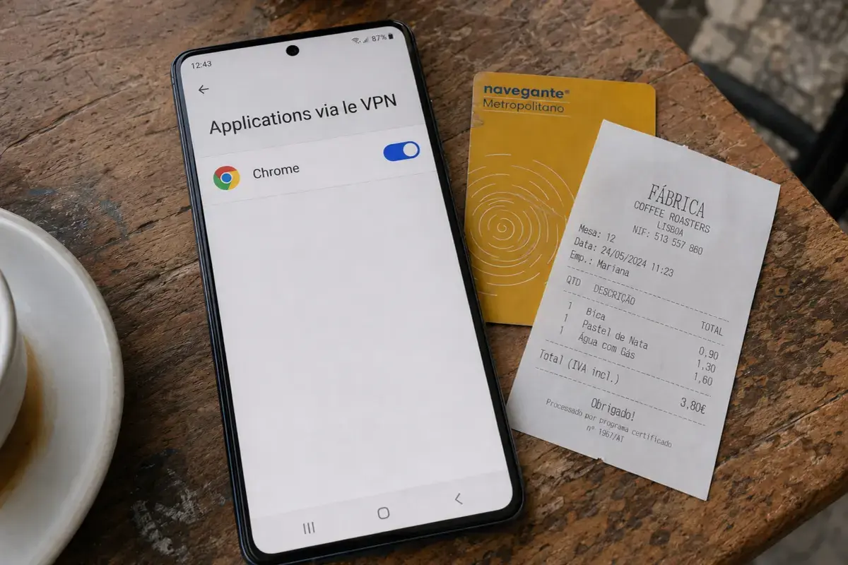 Le réglage fait passer uniquement Chrome par le VPN