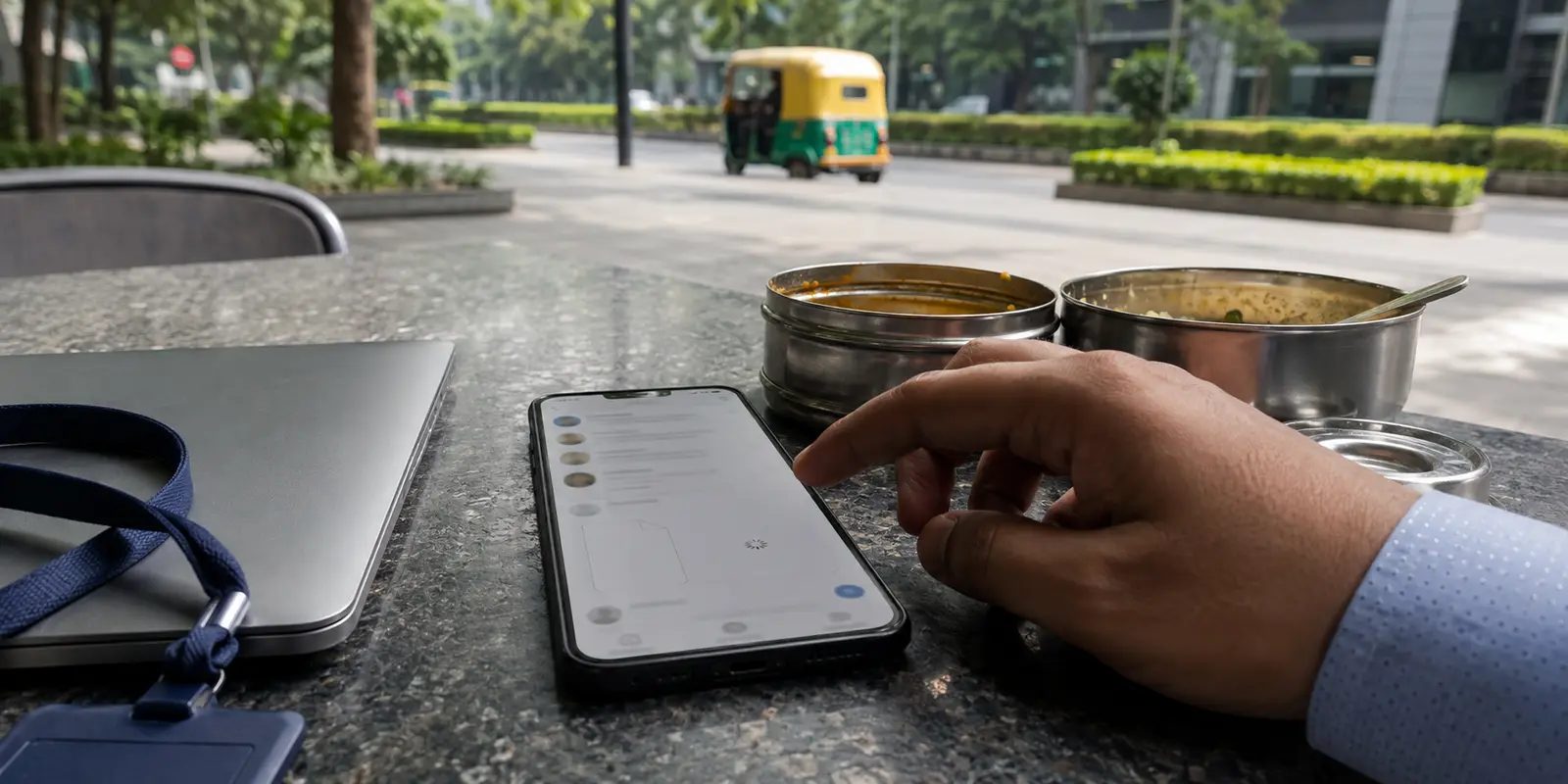 Una aplicación de mensajería deja de cargar un PDF durante una jornada de trabajo en India