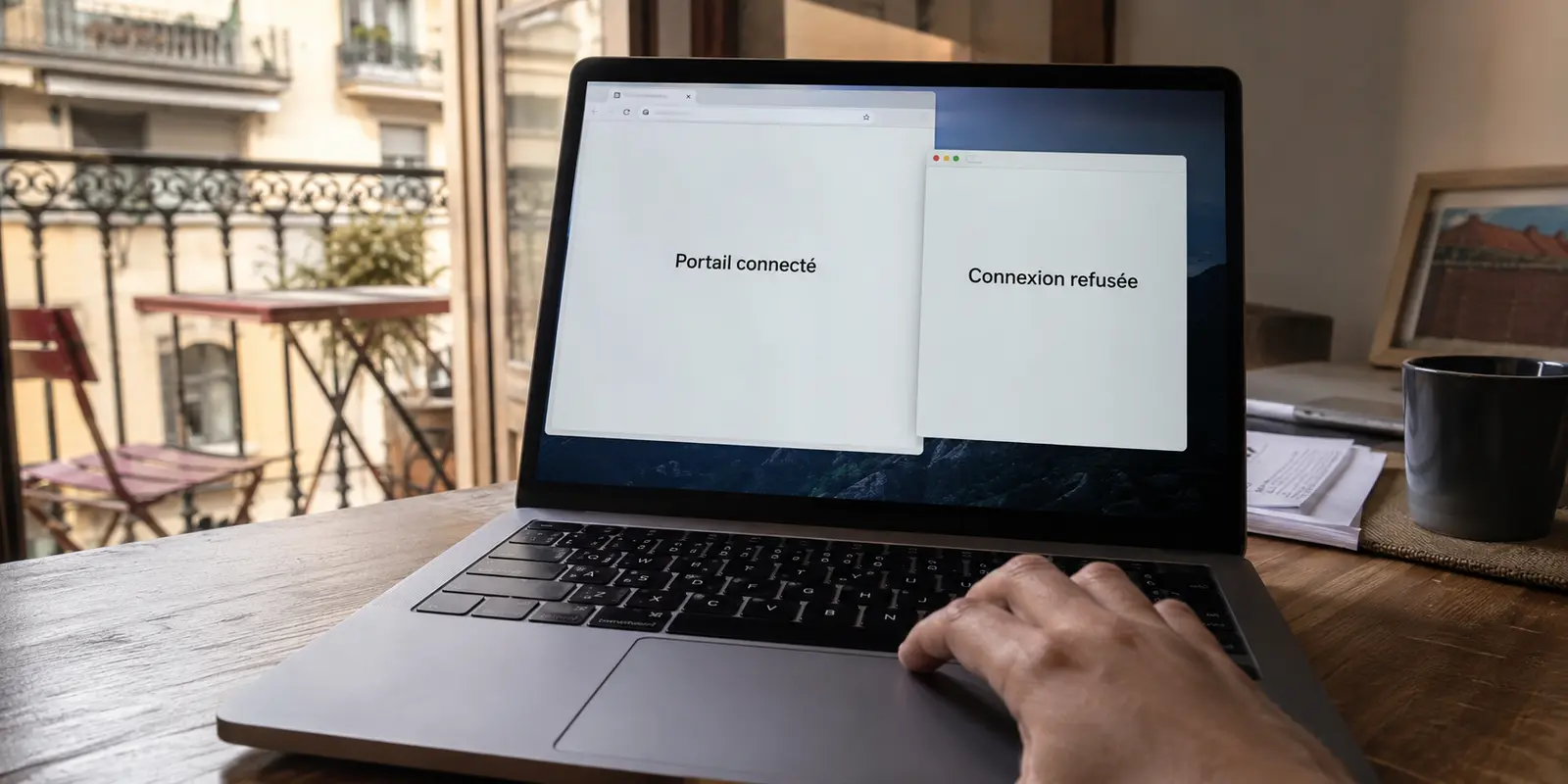 Le portail fonctionne dans le navigateur tandis que l’application de synchronisation refuse la connexion
