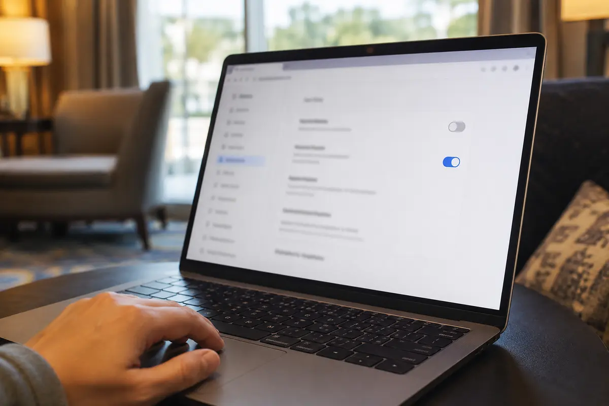 Réglage DNS du navigateur remis en mode automatique sur un ordinateur