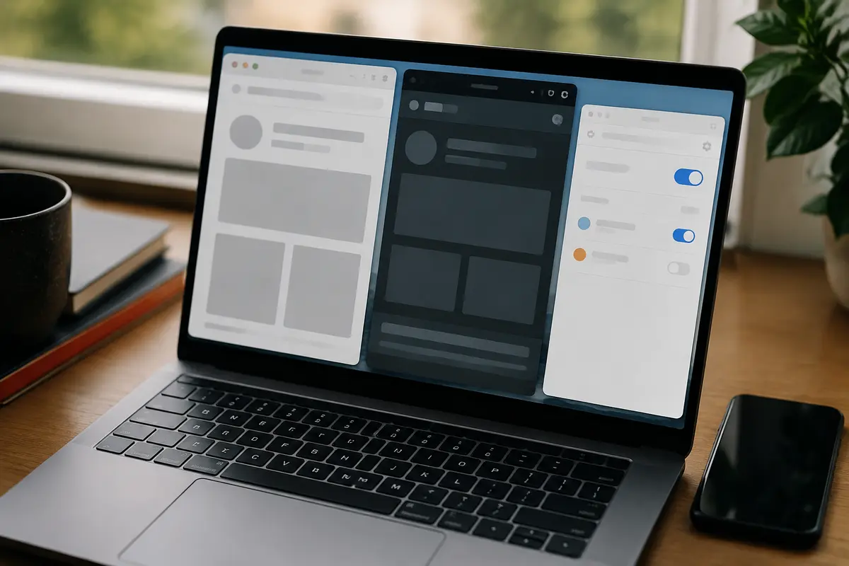 Plusieurs navigateurs et une extension VPN ouverts sur le même ordinateur