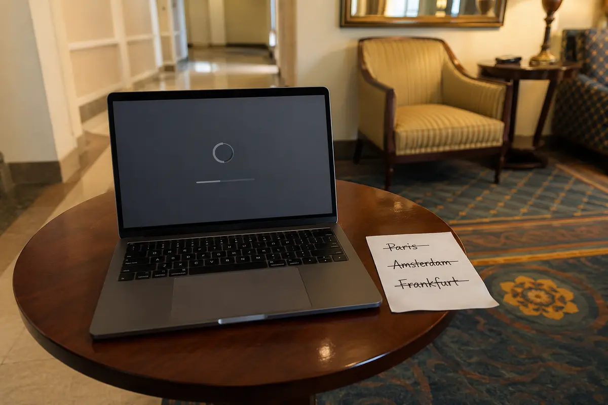 Plusieurs destinations de serveur ont échoué alors que le Wi-Fi de l’hôtel reste accessible