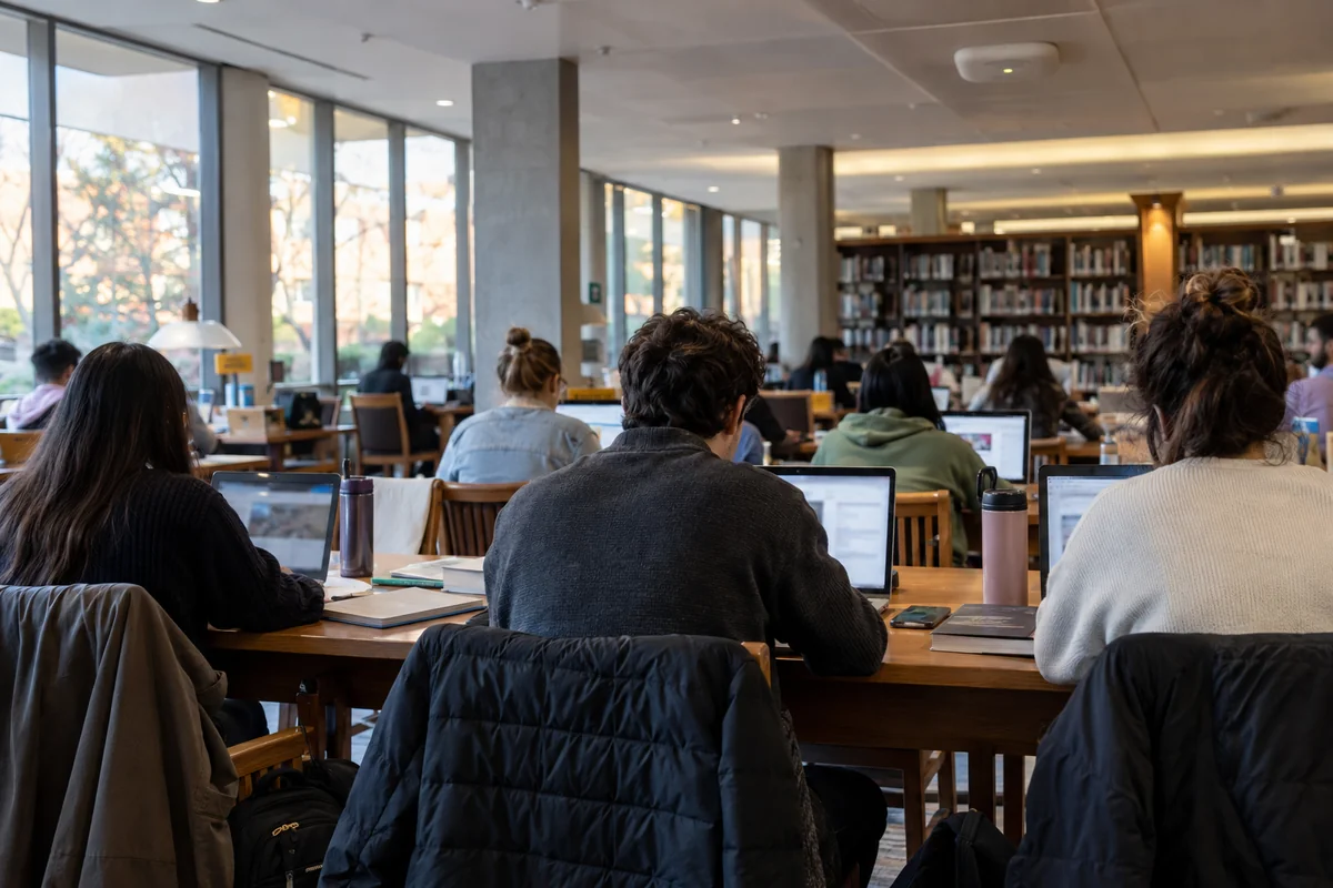 Many people use separate laptops on the same library Wi-Fi network