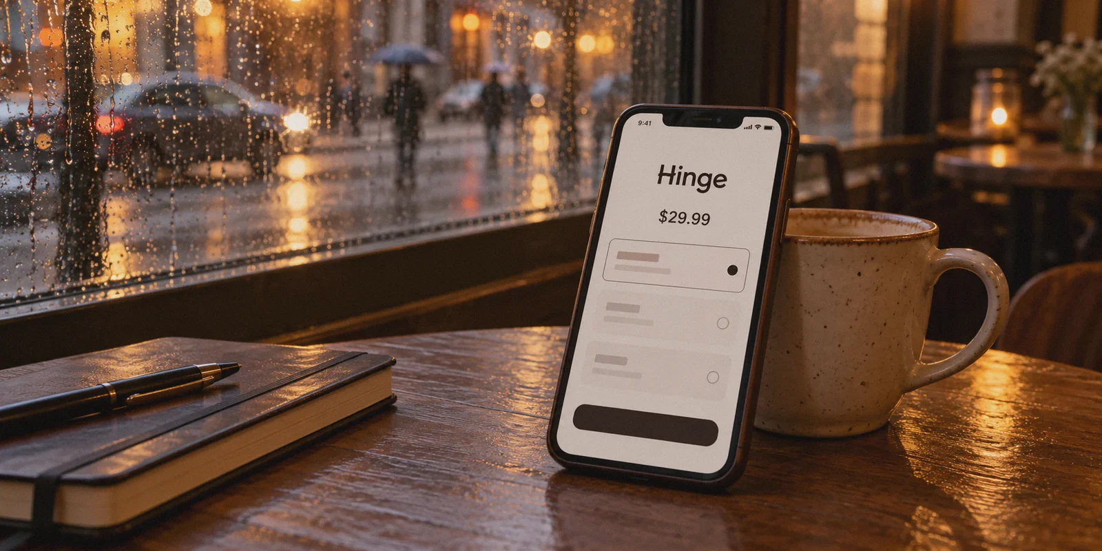 A dating app membership price displayed on a phone.