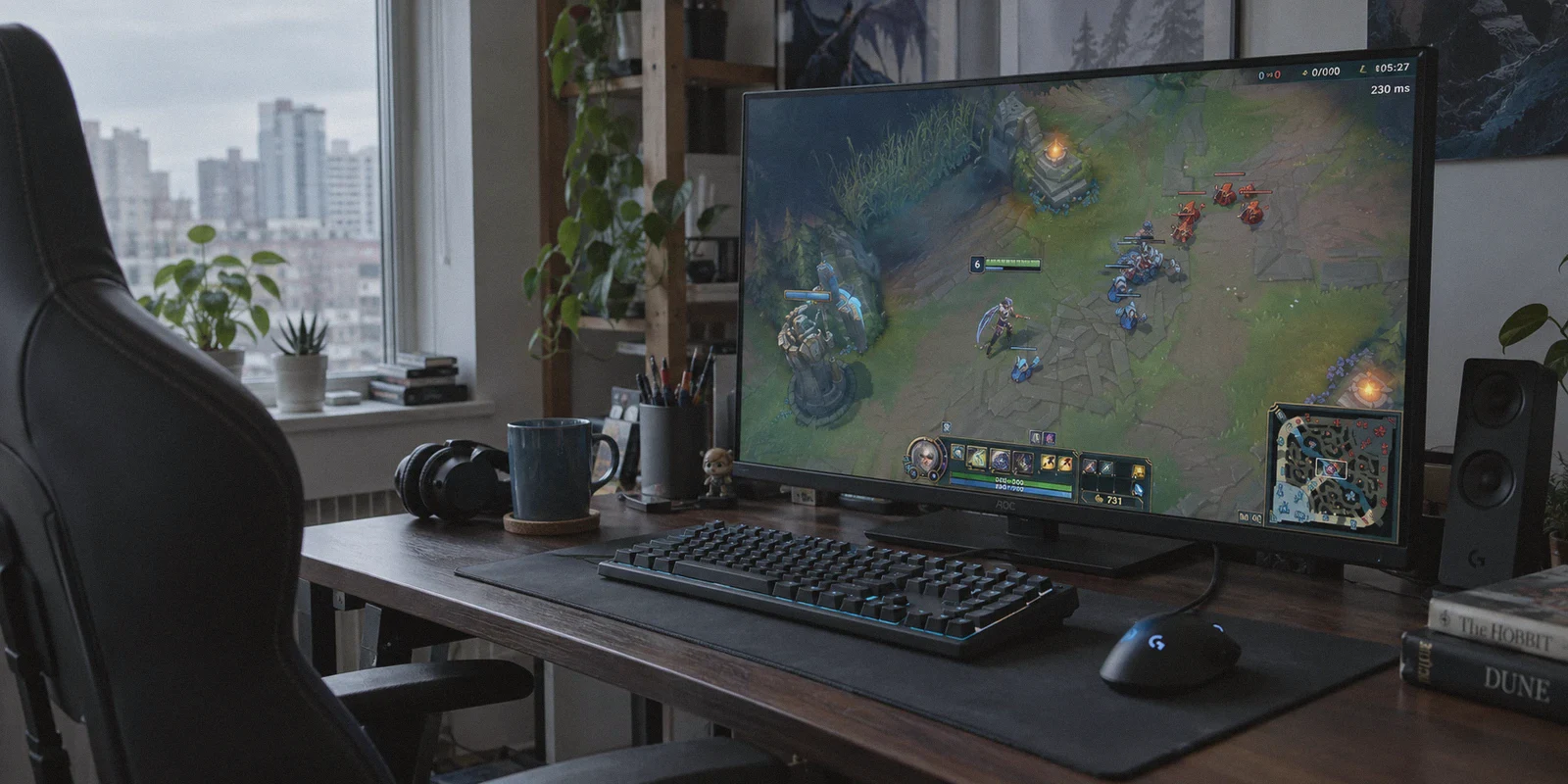 Gaming monitor with a high latency reading.