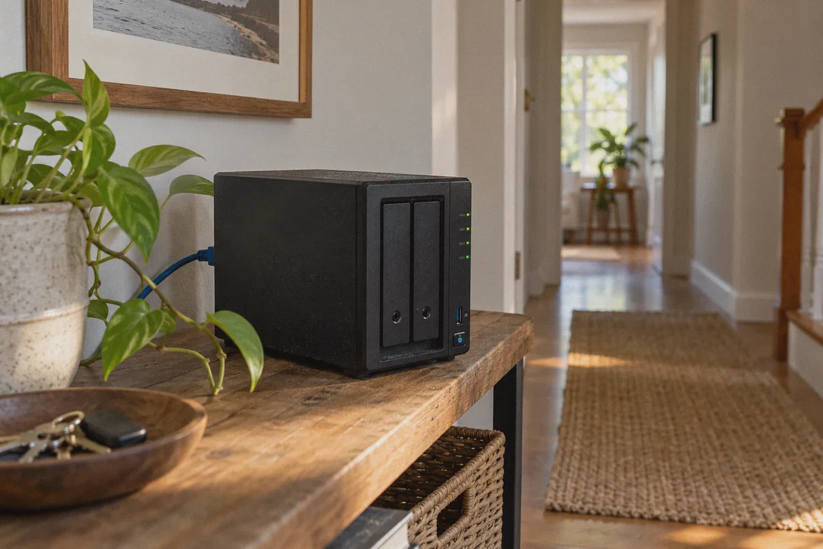 Home NAS connected to the local network.