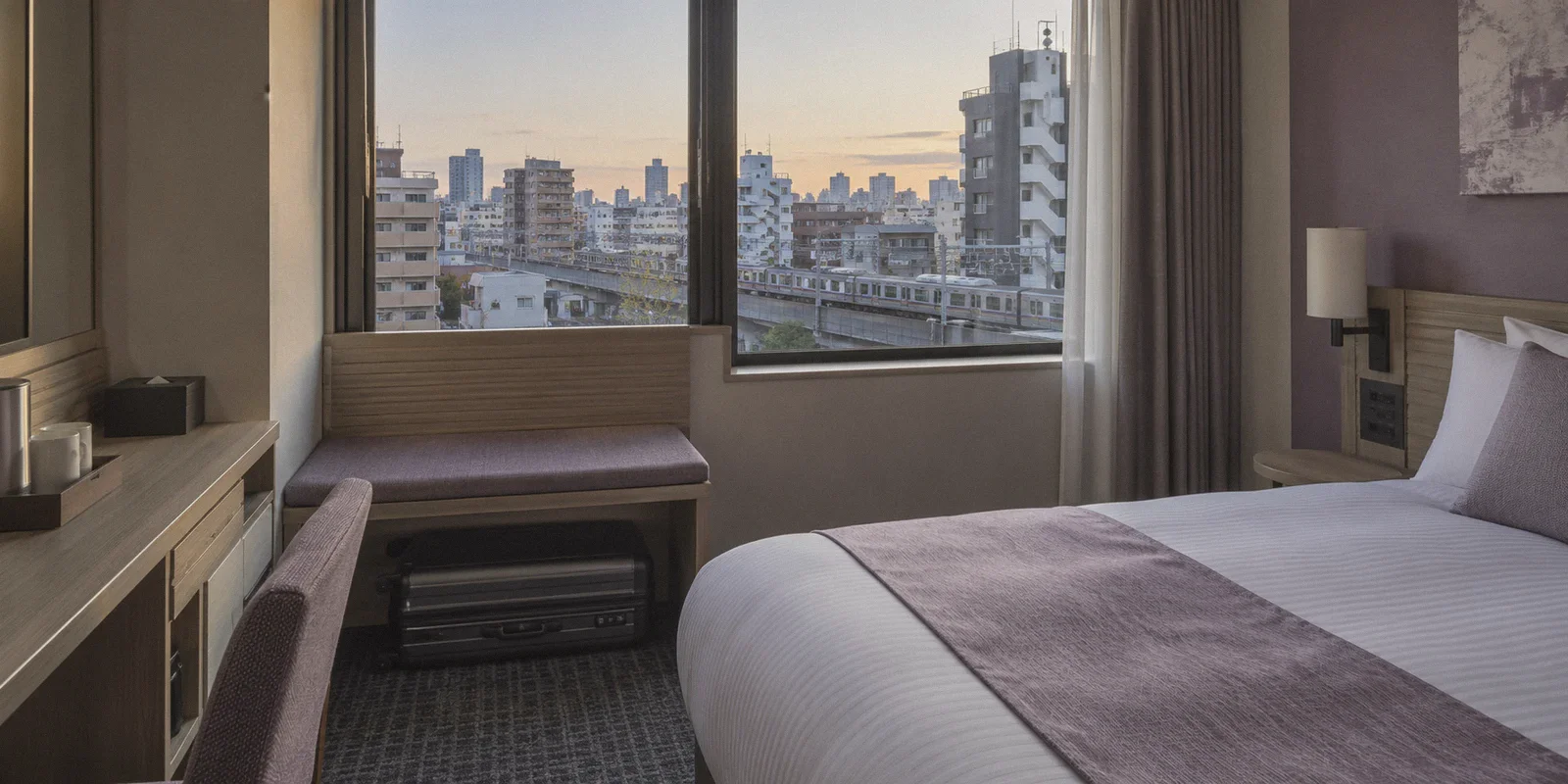 Business-hotel room in Tokyo during travel outside Canada.