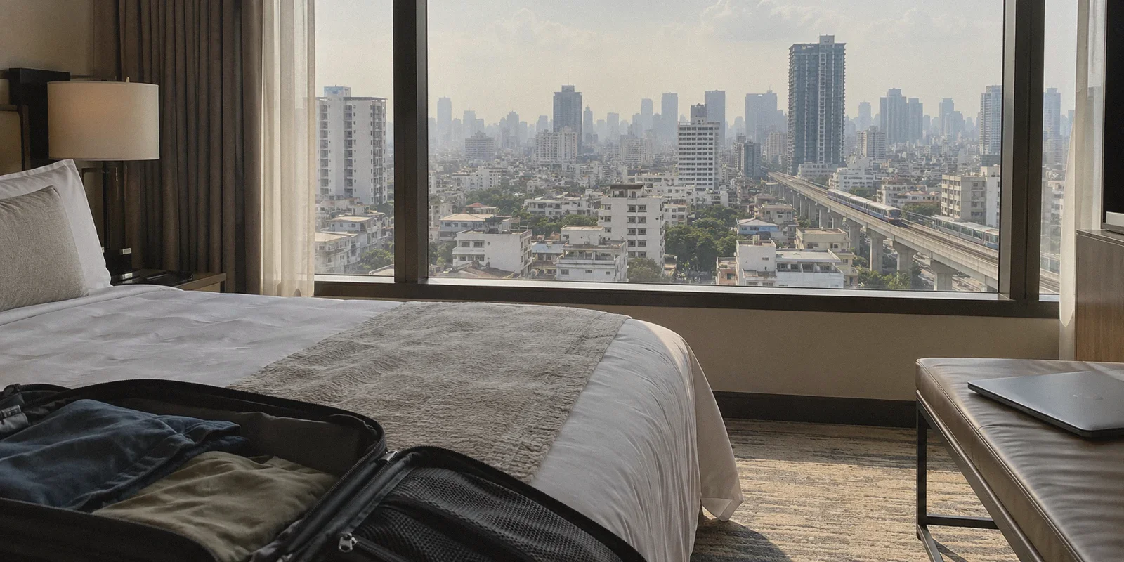 A hotel stay in Bangkok, far from a home streaming region.