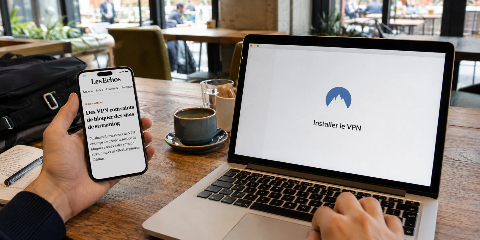 Titre annonçant le blocage de sites par des VPN au moment d’installer un VPN sur un Wi-Fi partagé