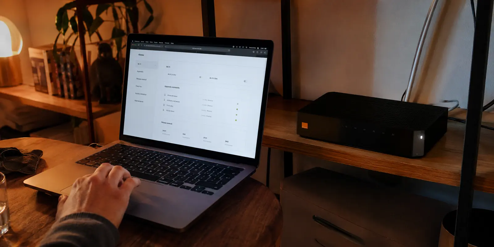 Interface d’une Livebox résidentielle consultée depuis un ordinateur à la recherche d’un réglage VPN