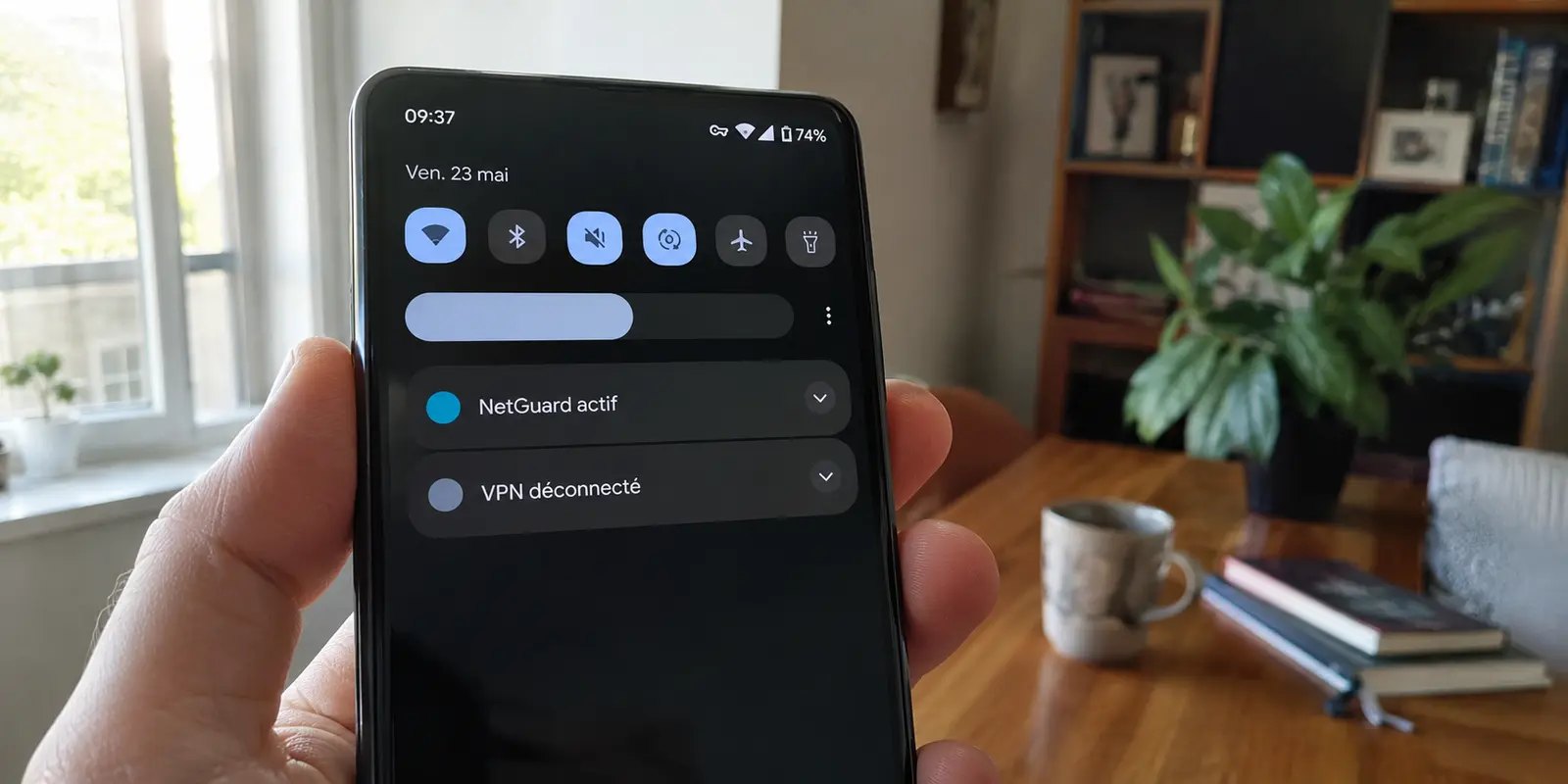 NetGuard actif tandis que le VPN principal apparaît déconnecté sur Android