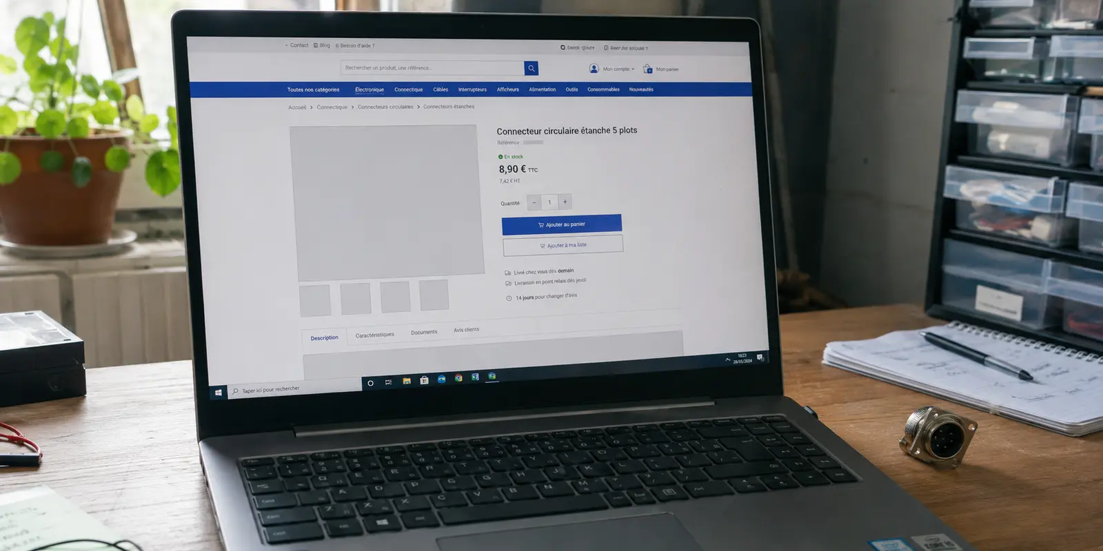 Une page produit charge son texte et son prix, mais laisse la galerie d’images vide avec le VPN