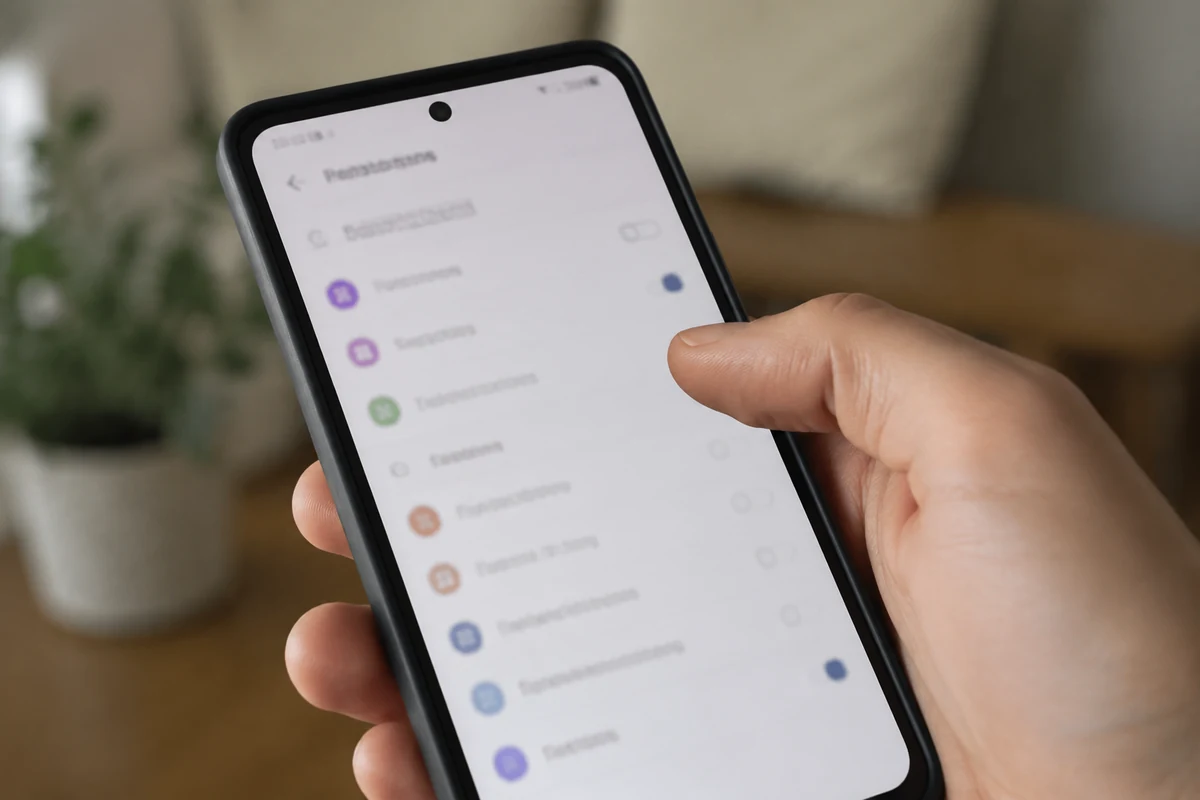 Autorisations demandées sur Android