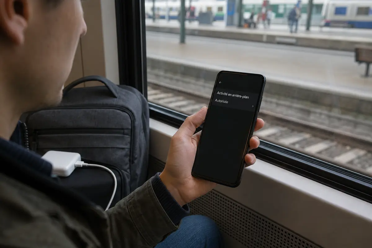 Le réglage Android autorise l’activité du VPN en arrière-plan