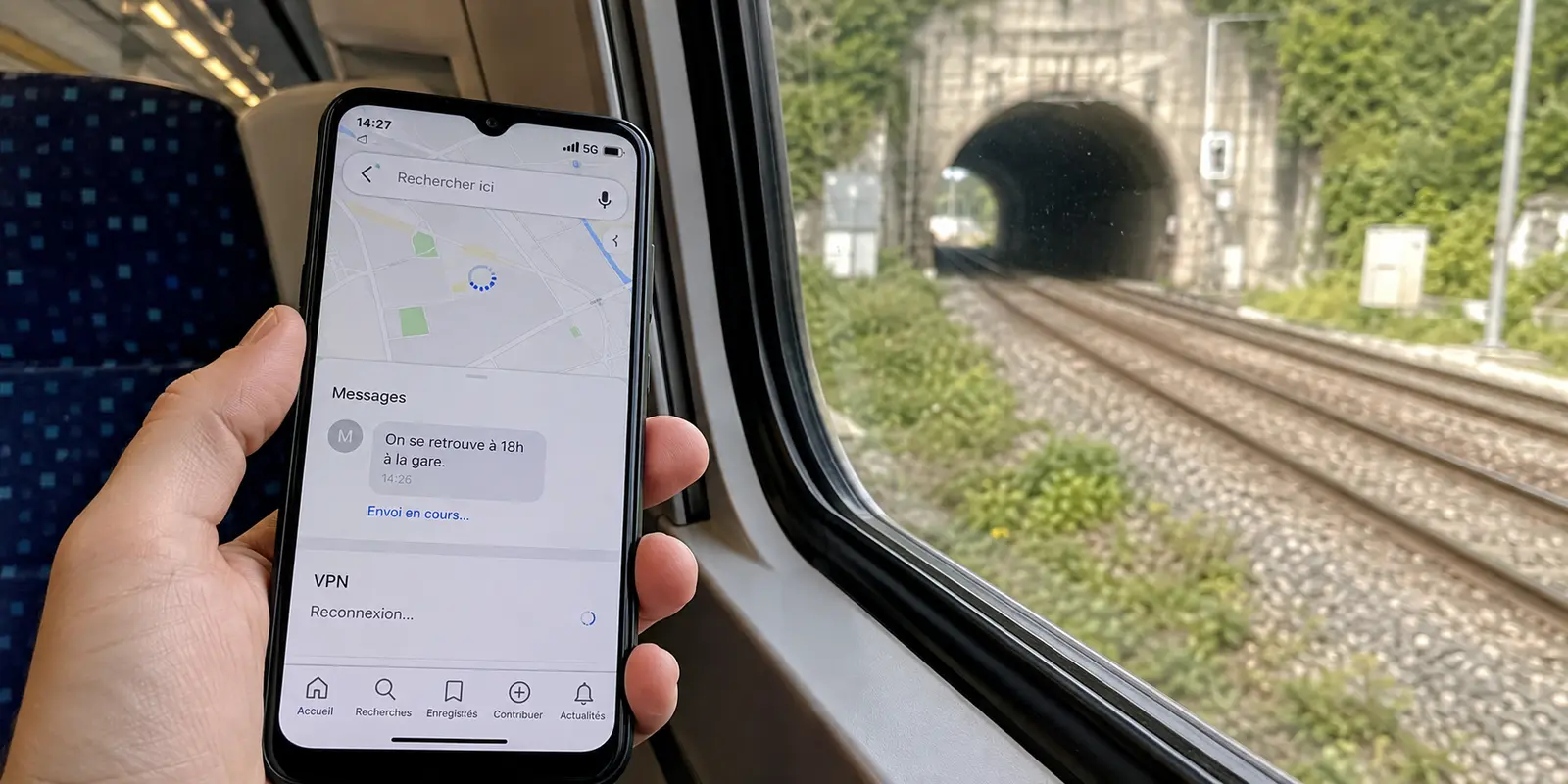 La 5G est revenue à la sortie du tunnel, mais le message et le VPN restent bloqués