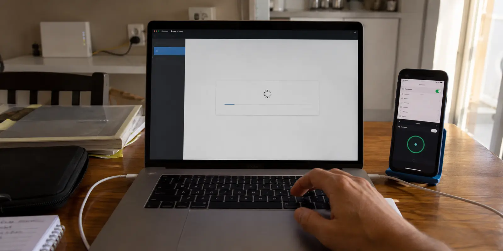 Ordinateur bloqué pendant un envoi de fichier alors qu’il utilise le hotspot et le VPN du téléphone