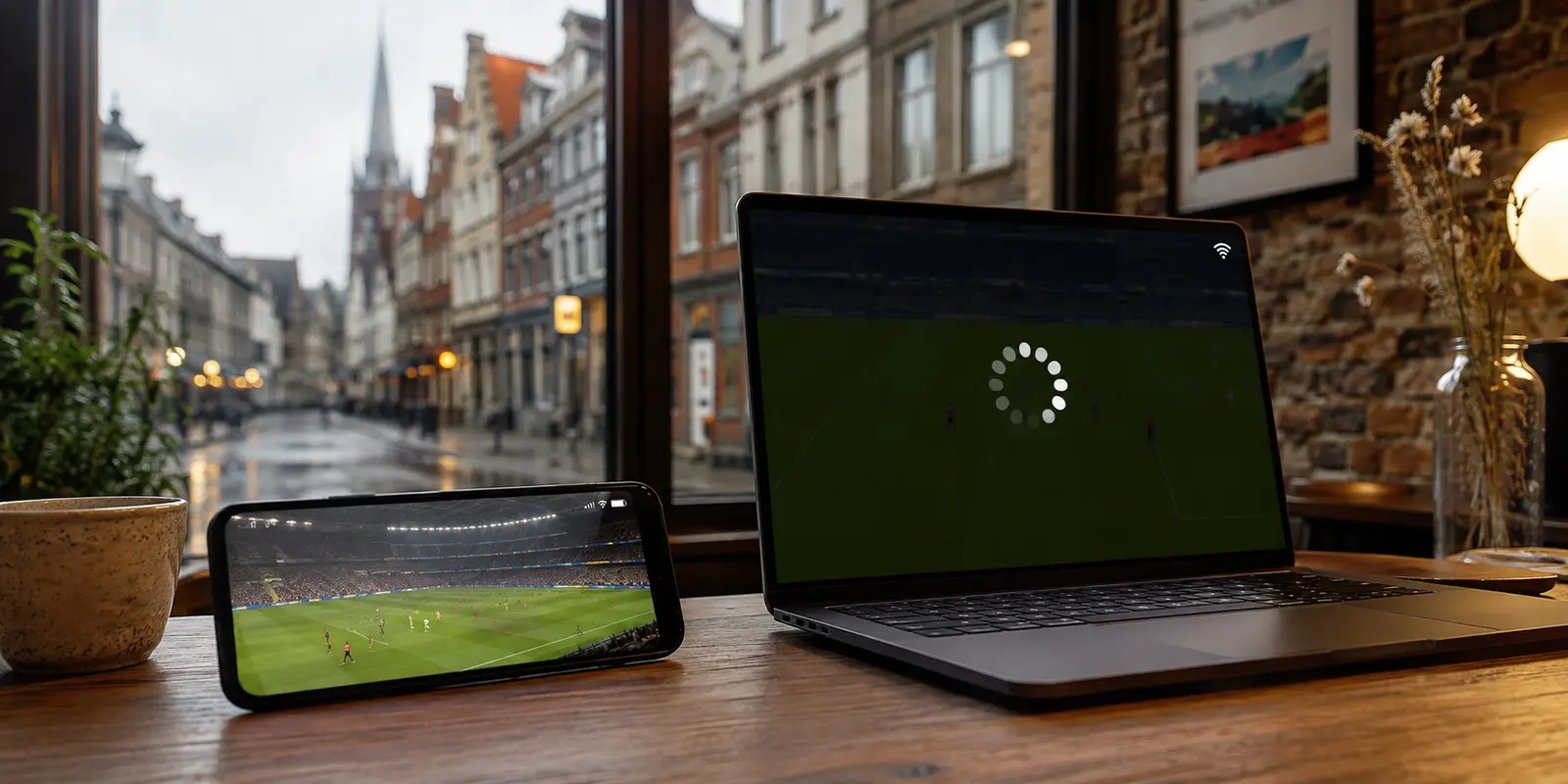 Pickx fonctionnant sur mobile dans une rue belge