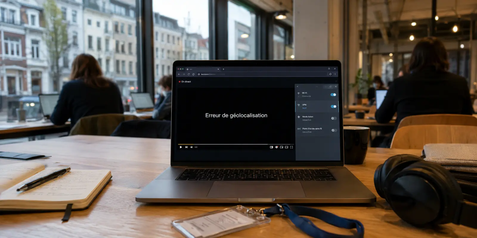 RTL play affiche une erreur de géolocalisation dans un espace de coworking belge