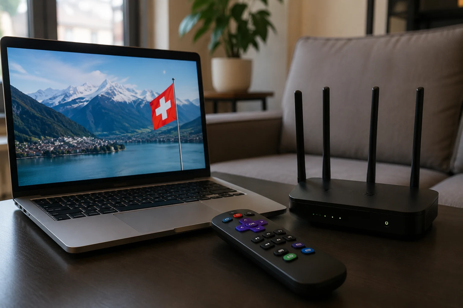 Le test dans le salon rappelle qu’une adresse IP suisse ne suffit pas à rendre un flux TV disponible.
