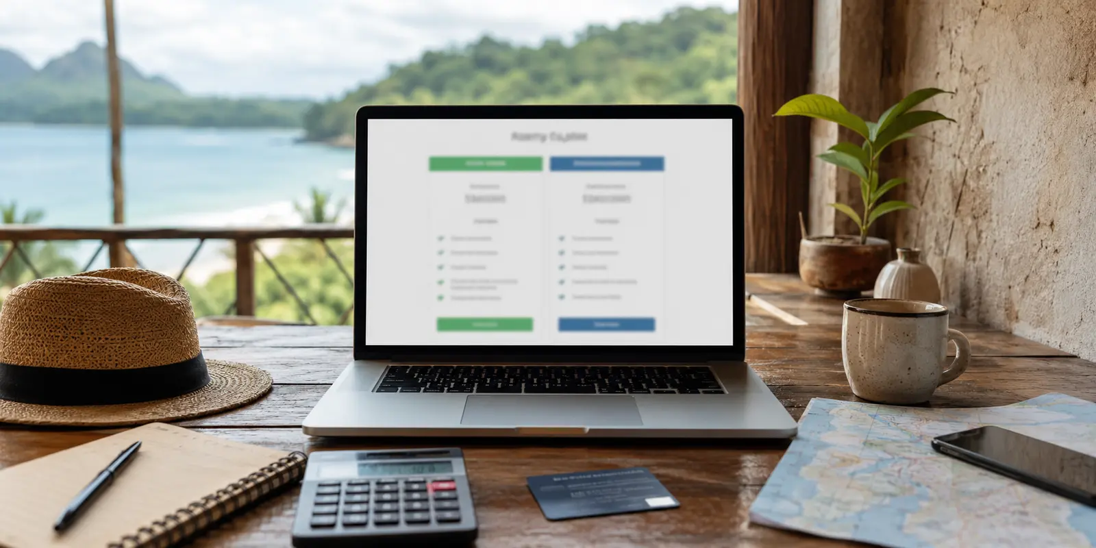 Page d’abonnement avec carte bancaire et calendrier
