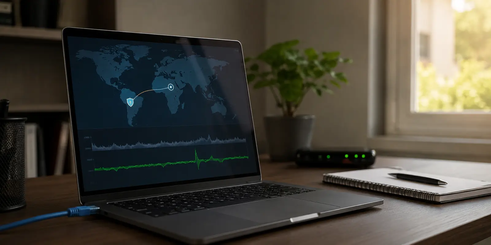 Cena realista relacionada a: Qual VPN tem IP brasileiro que gera menos CAPTCHA? O melhor teste é quanto tempo você navega sem precisar provar que é humano