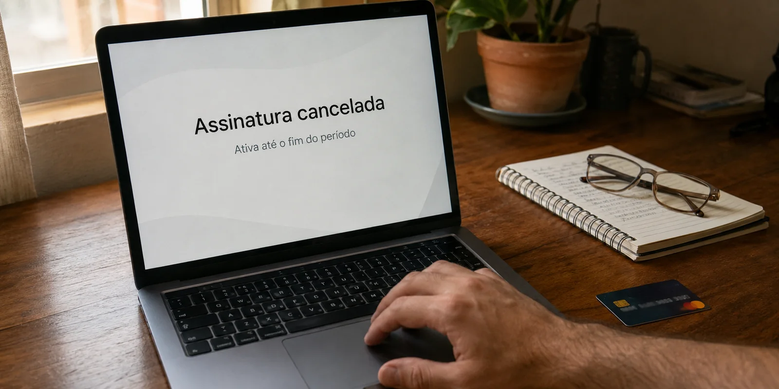 Tela de cancelamento de assinatura sem informação sobre reembolso