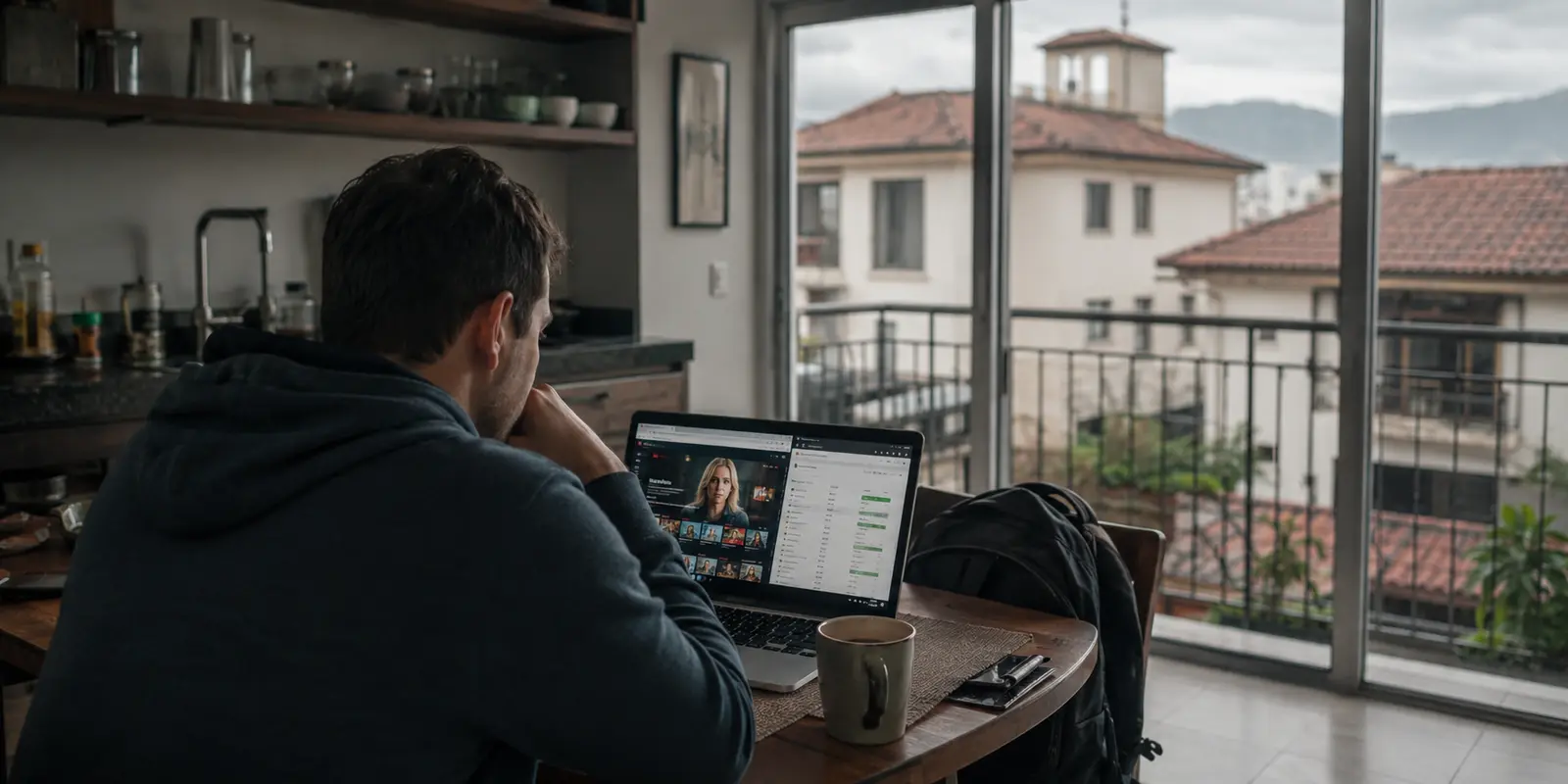 Cena realista relacionada a: Que faire si le Wi-Fi d’un coworking bloque certains protocoles VPN ? Tester le transport compte plus que changer de serveur