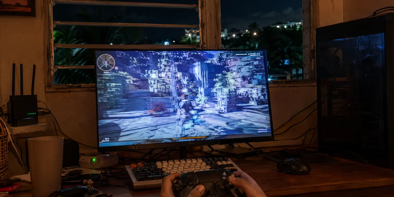 Una partida en PC sufre tirones durante la noche en un hogar de Puerto Rico