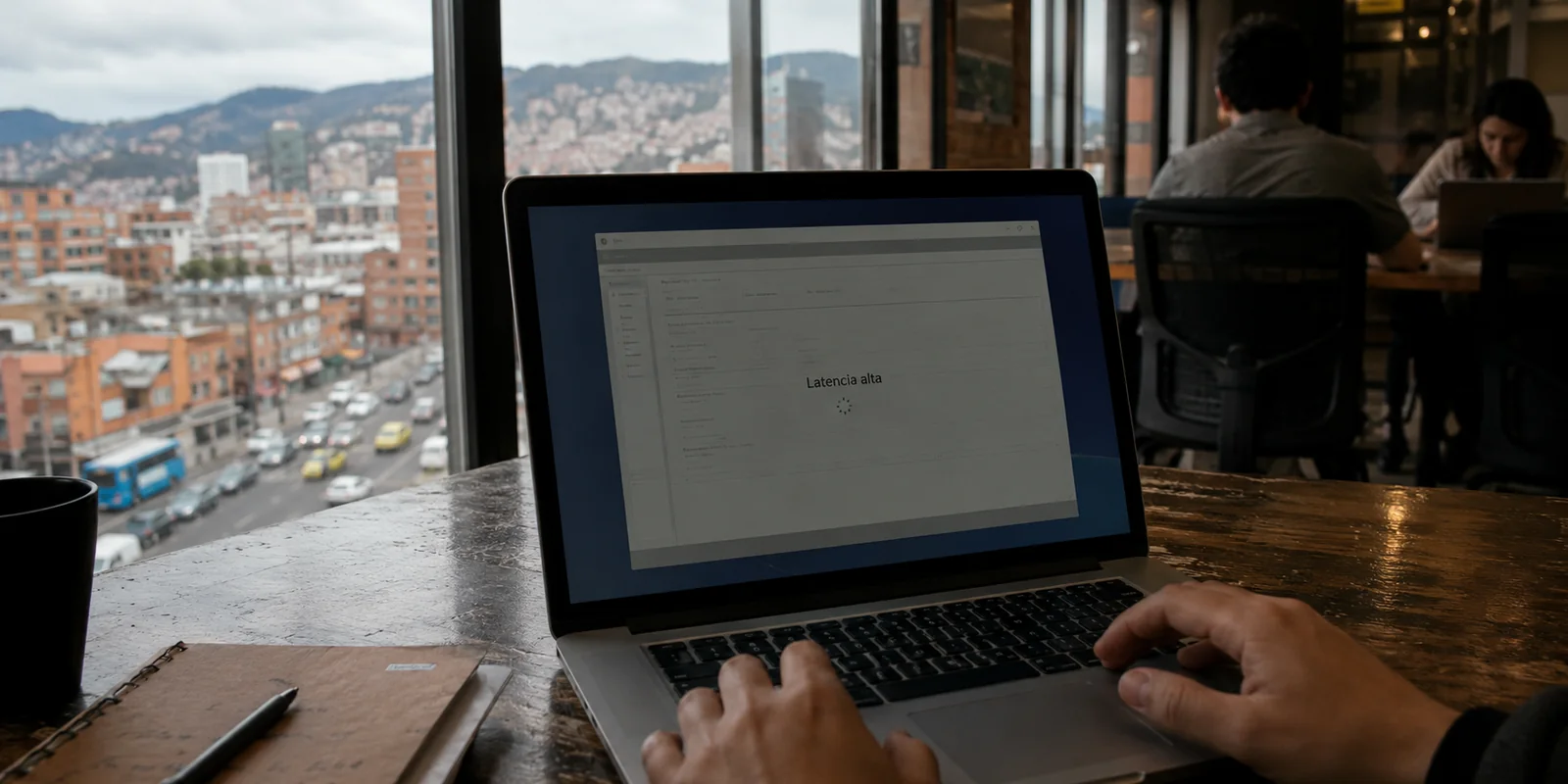Escritorio remoto con alta latencia en un coworking de Bogotá