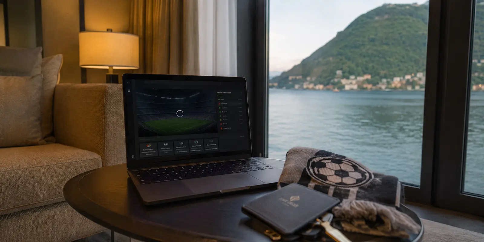 Dans un hôtel de Lugano, le lecteur sportif reste bloqué malgré une connexion située en Suisse.
