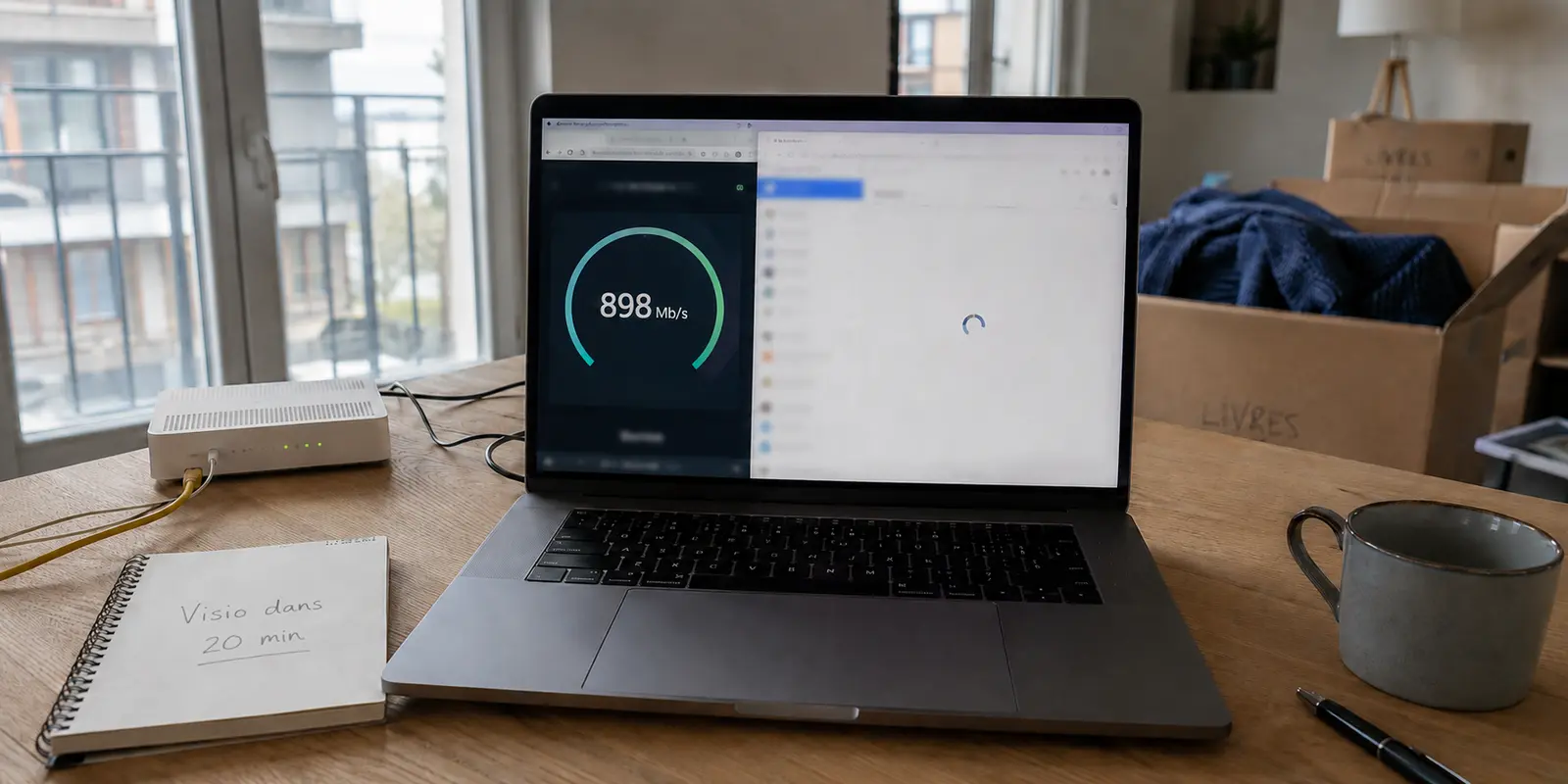 Une connexion fibre à 898 Mb/s tandis que la messagerie reste bloquée derrière le VPN