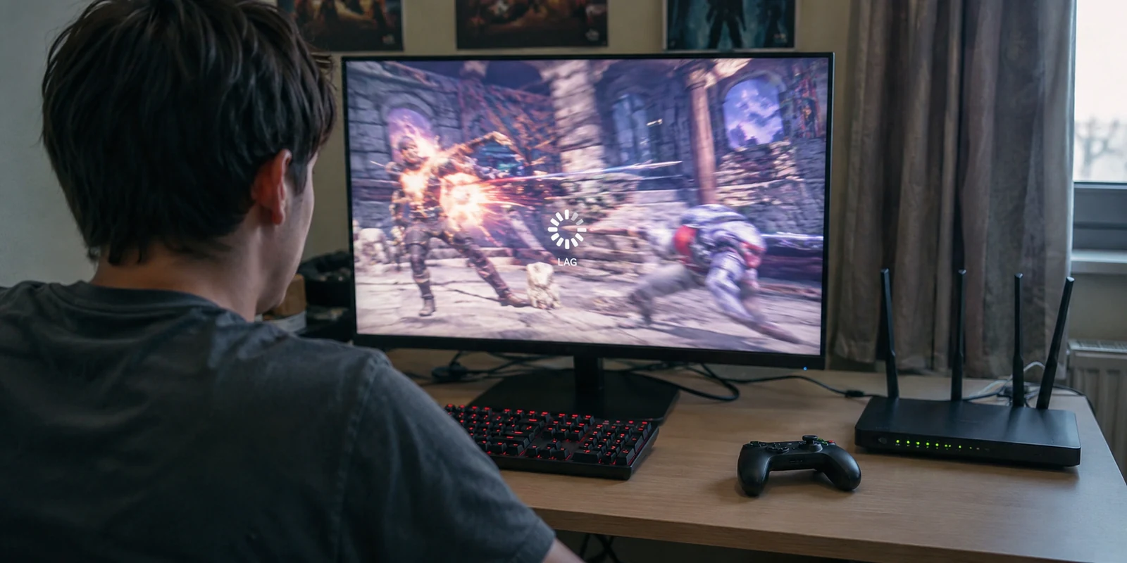 Latence et pertes dans un jeu