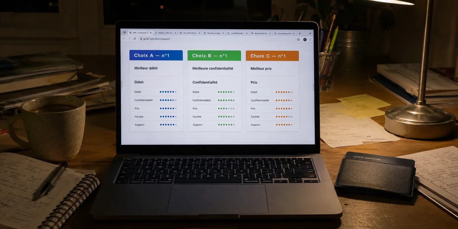 Comparatifs VPN désignant chacun un choix différent comme numéro un