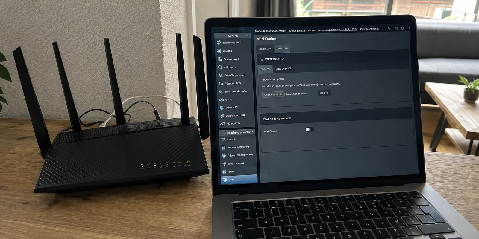 Configuration d’un profil WireGuard dans VPN Fusion sur un routeur domestique