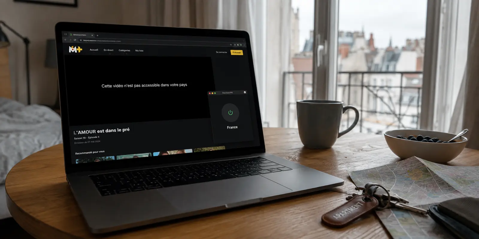 M6+ refuse la lecture alors que la connexion VPN indique France