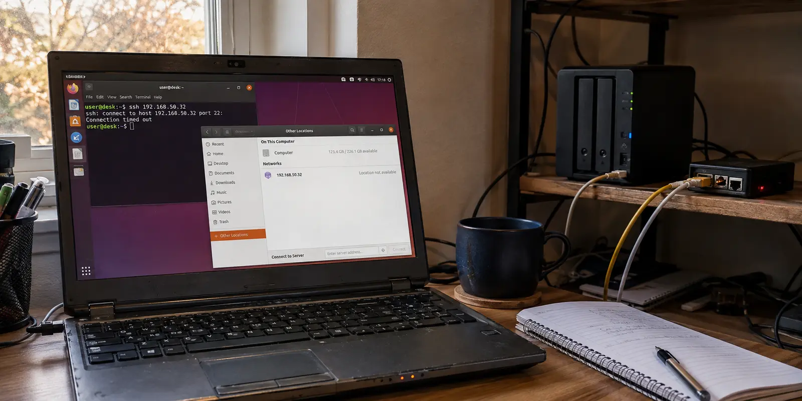 Un ordinateur Linux n’arrive plus à joindre un NAS et un Raspberry Pi du réseau local pendant que le VPN est actif.