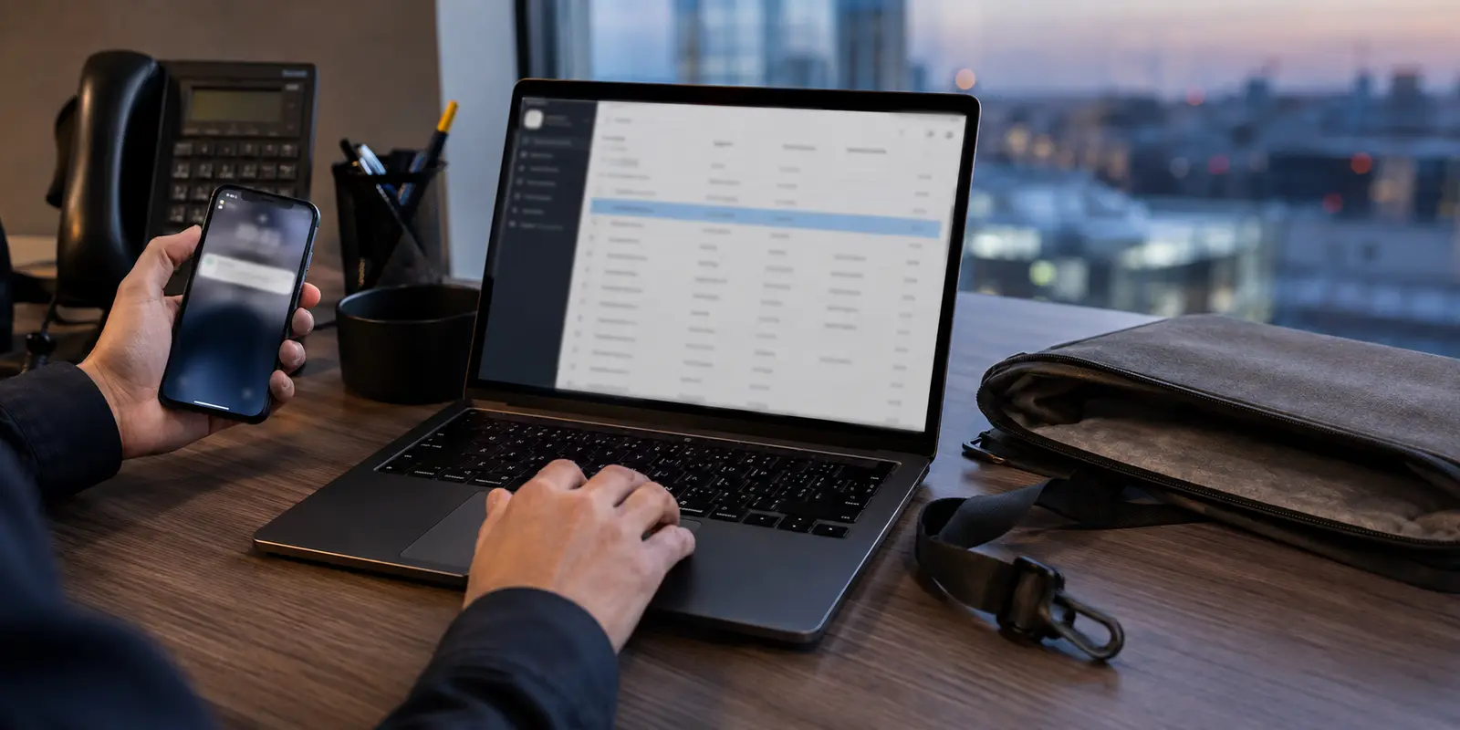Administrateur sélectionnant un appareil dans une console après le signalement d’un portable volé