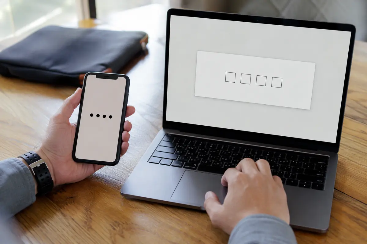 Nouvel ordinateur professionnel ajouté à l’aide d’un code vérifié sur un téléphone de confiance