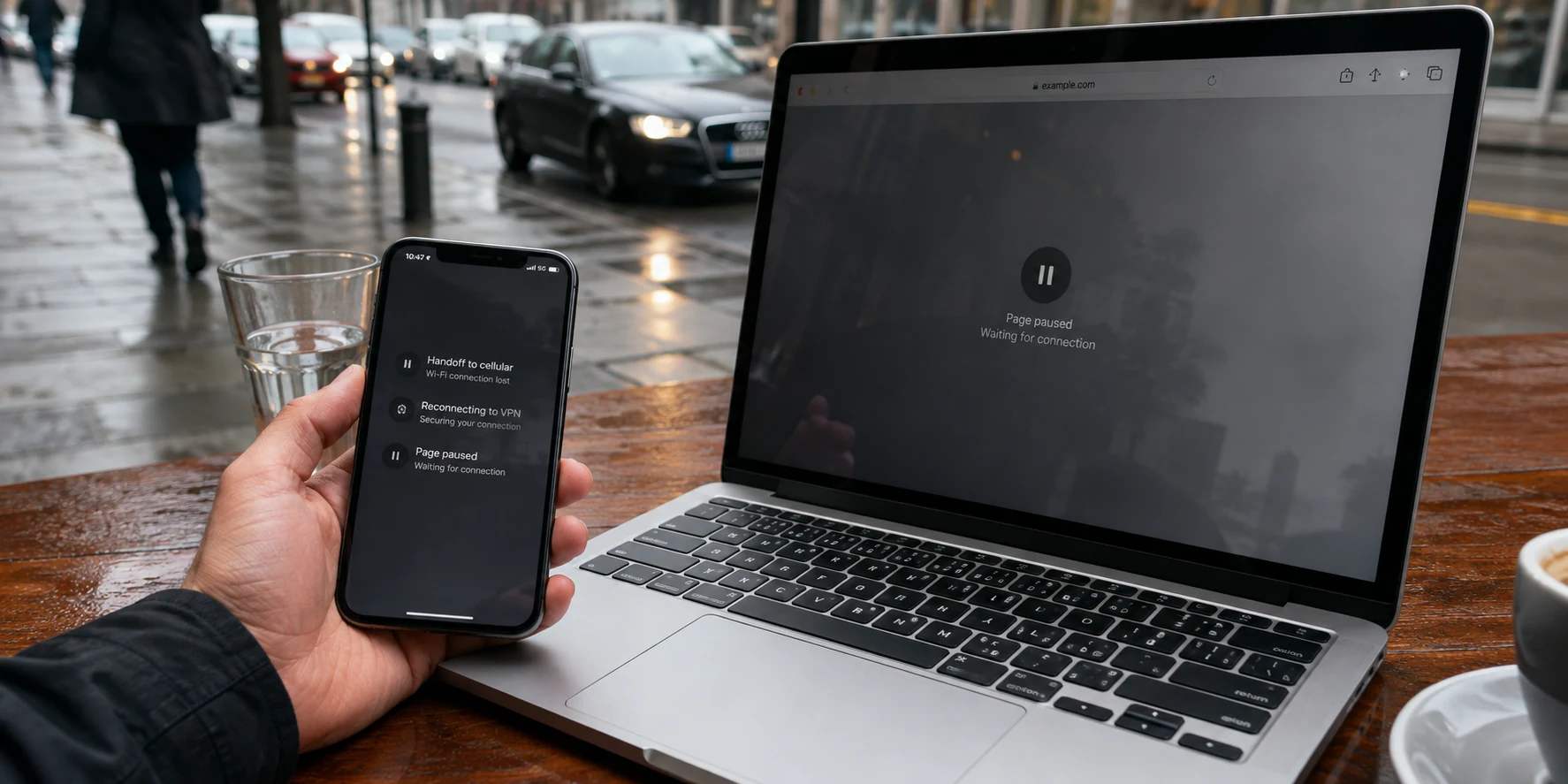 Le passage entre accès Wi‑Fi et cellulaire se juge surtout au temps nécessaire pour retrouver une connexion utilisable.