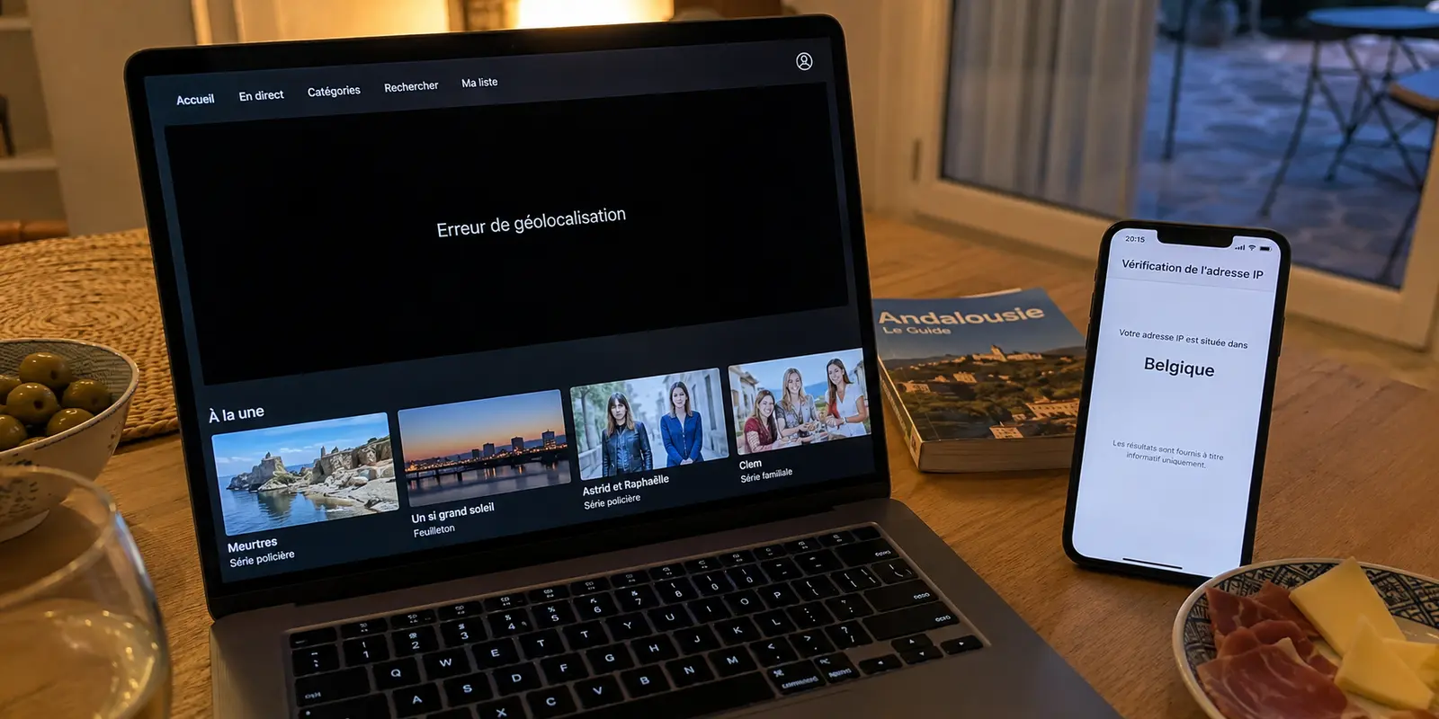 Lecteur vidéo bloqué par une erreur de géolocalisation alors que la vérification d’adresse IP indique Belgique
